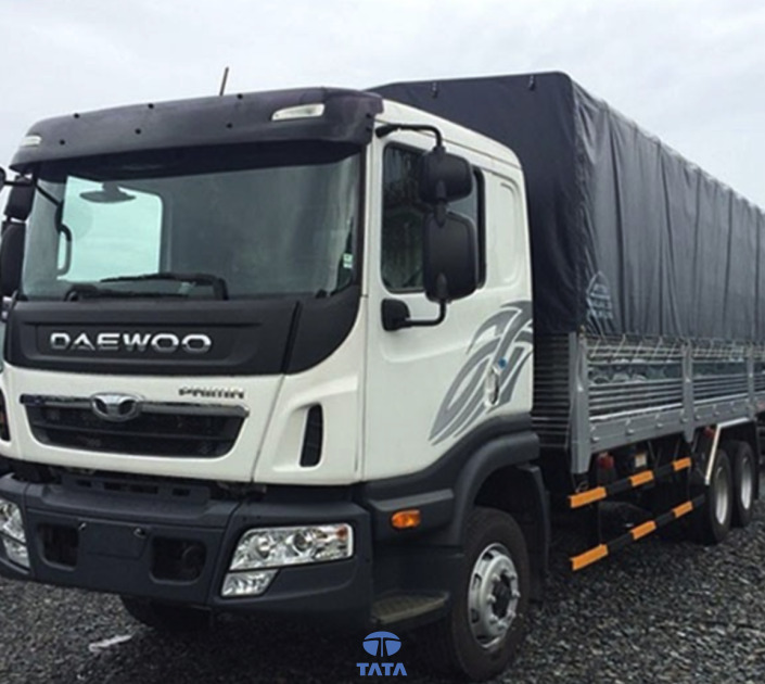 XE TẢI DAEWOO PRIMA KC6C1 3 TRỤC RÚT THÙNG BẠT 14 TẤN