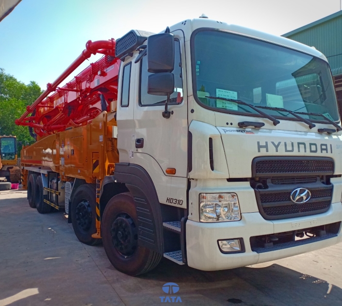 Xe bơm bê tông Junjin 48m 5 đoạn
